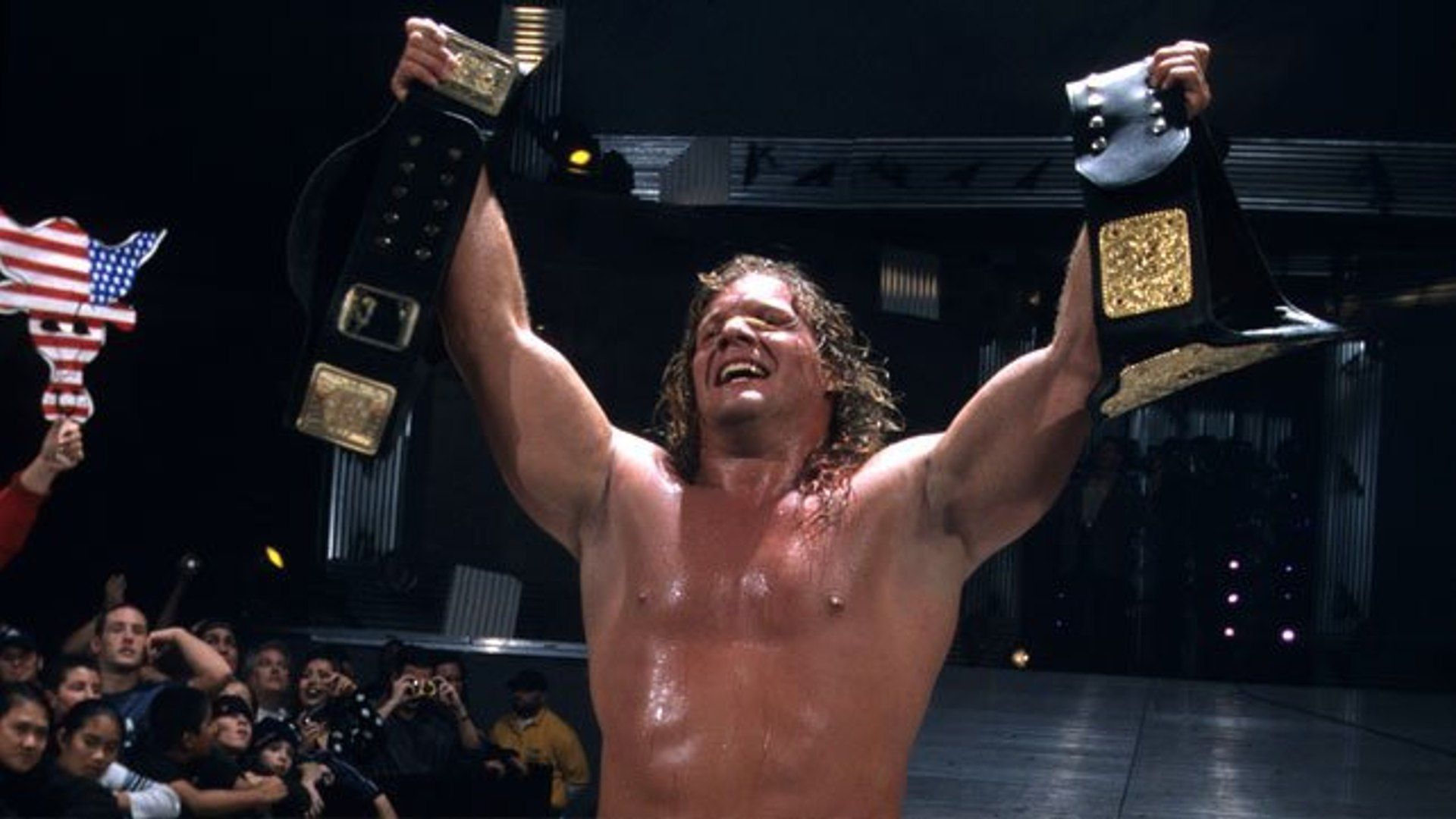 Chris Jericho after winning the Undisputed WWE Championship at Vengeance.