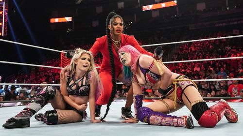 Alexa Bliss, Asuka, and Bianca Belair