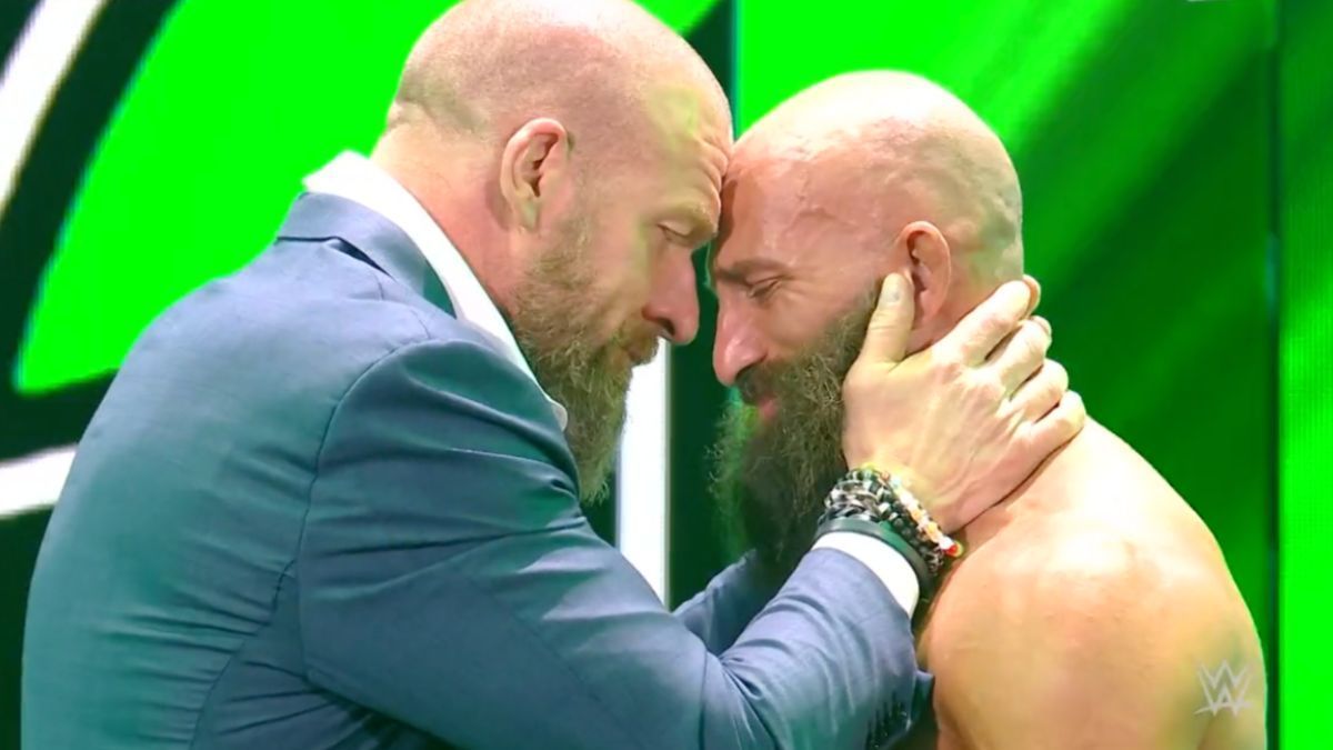 Head of Creative Triple H and WWE RAW star Ciampa