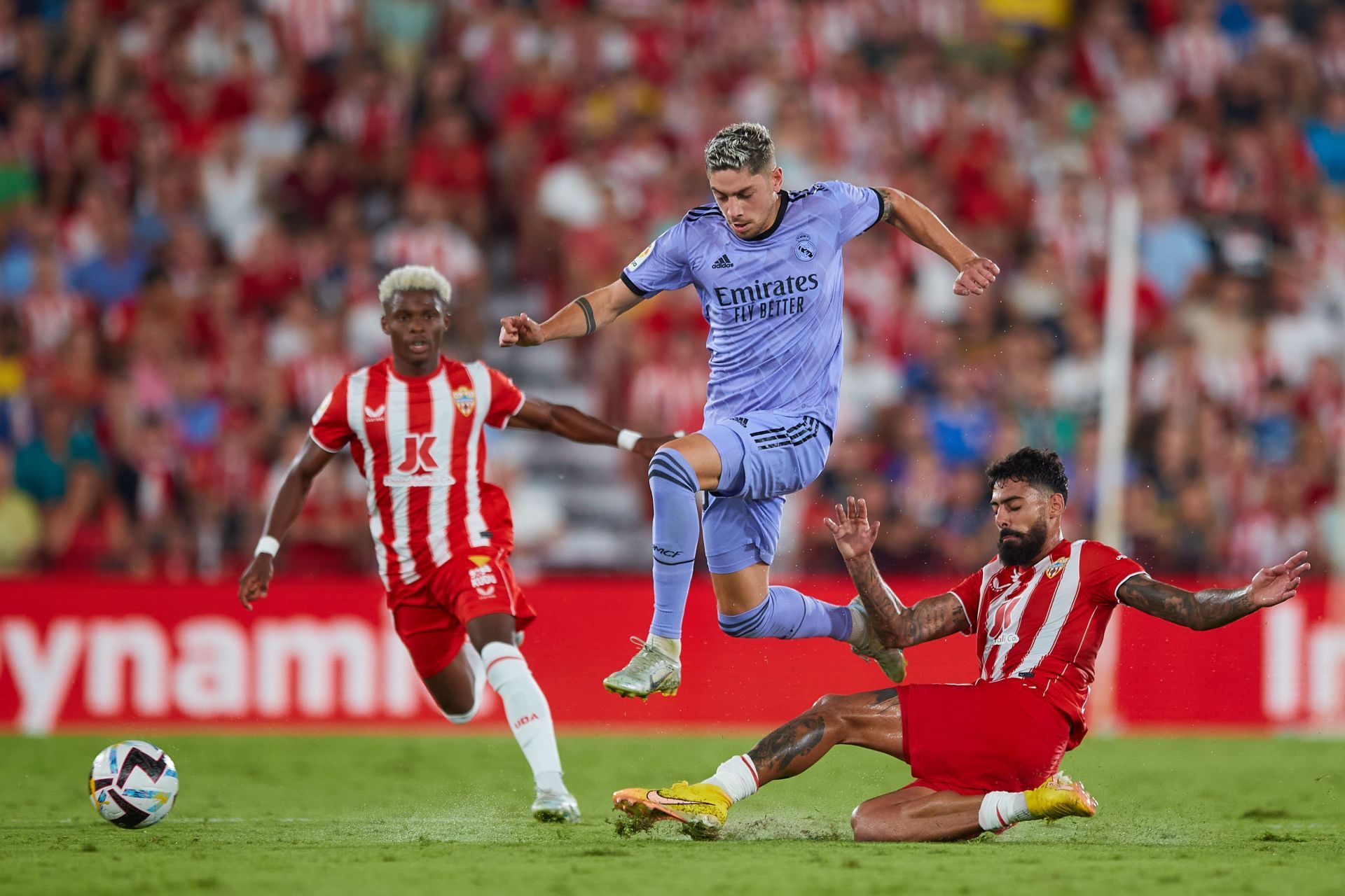 Fede Valverde in action against Almeria