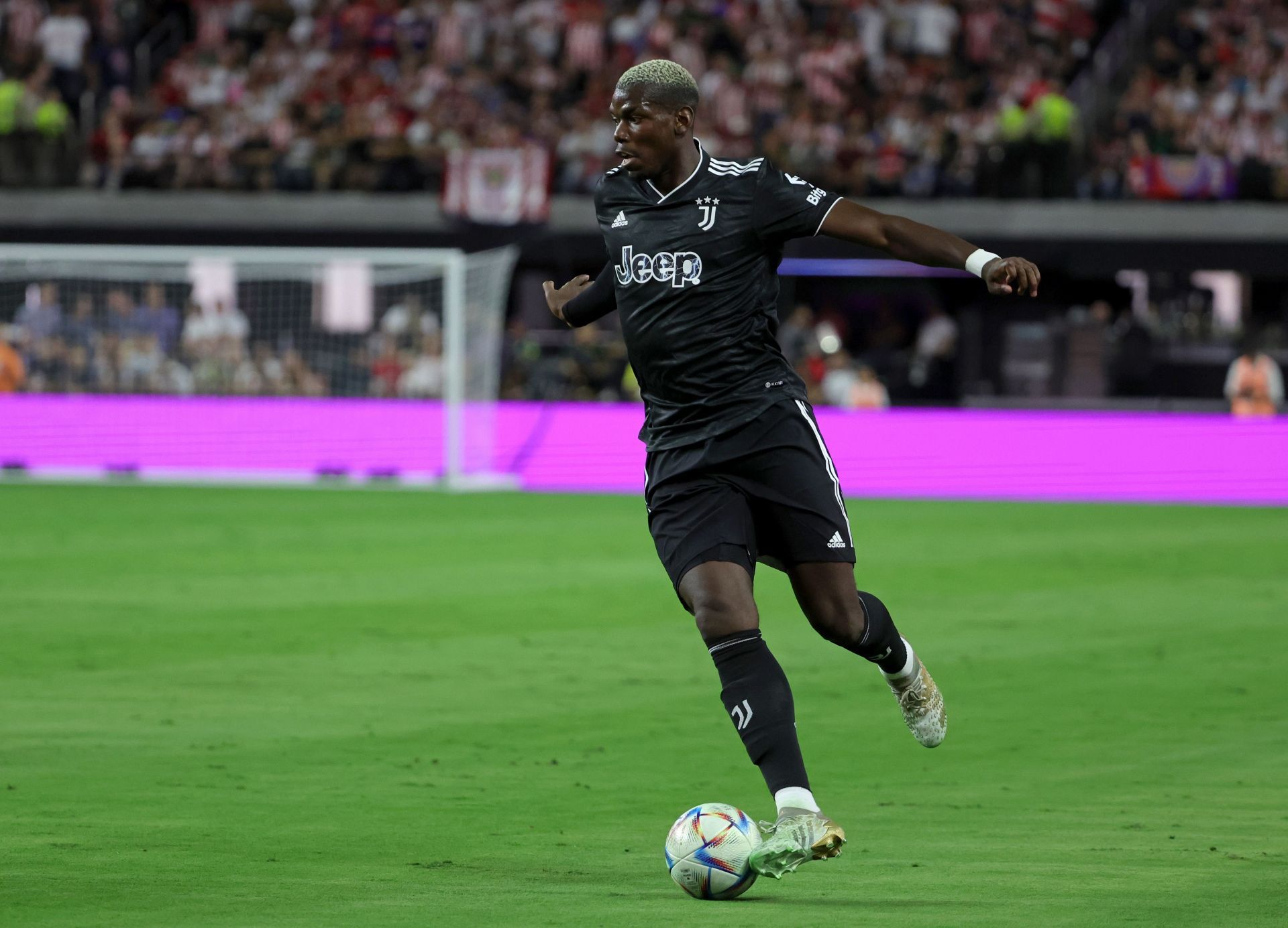 Paul Pogba in action for Juventus during preseason