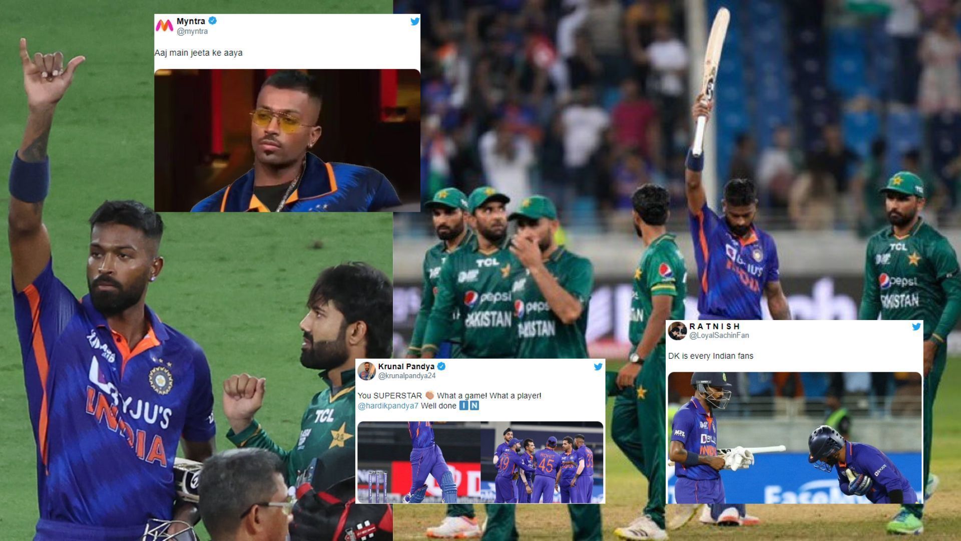 Fans showered praises on Hardik Pandya after his incredible knock under pressure. 