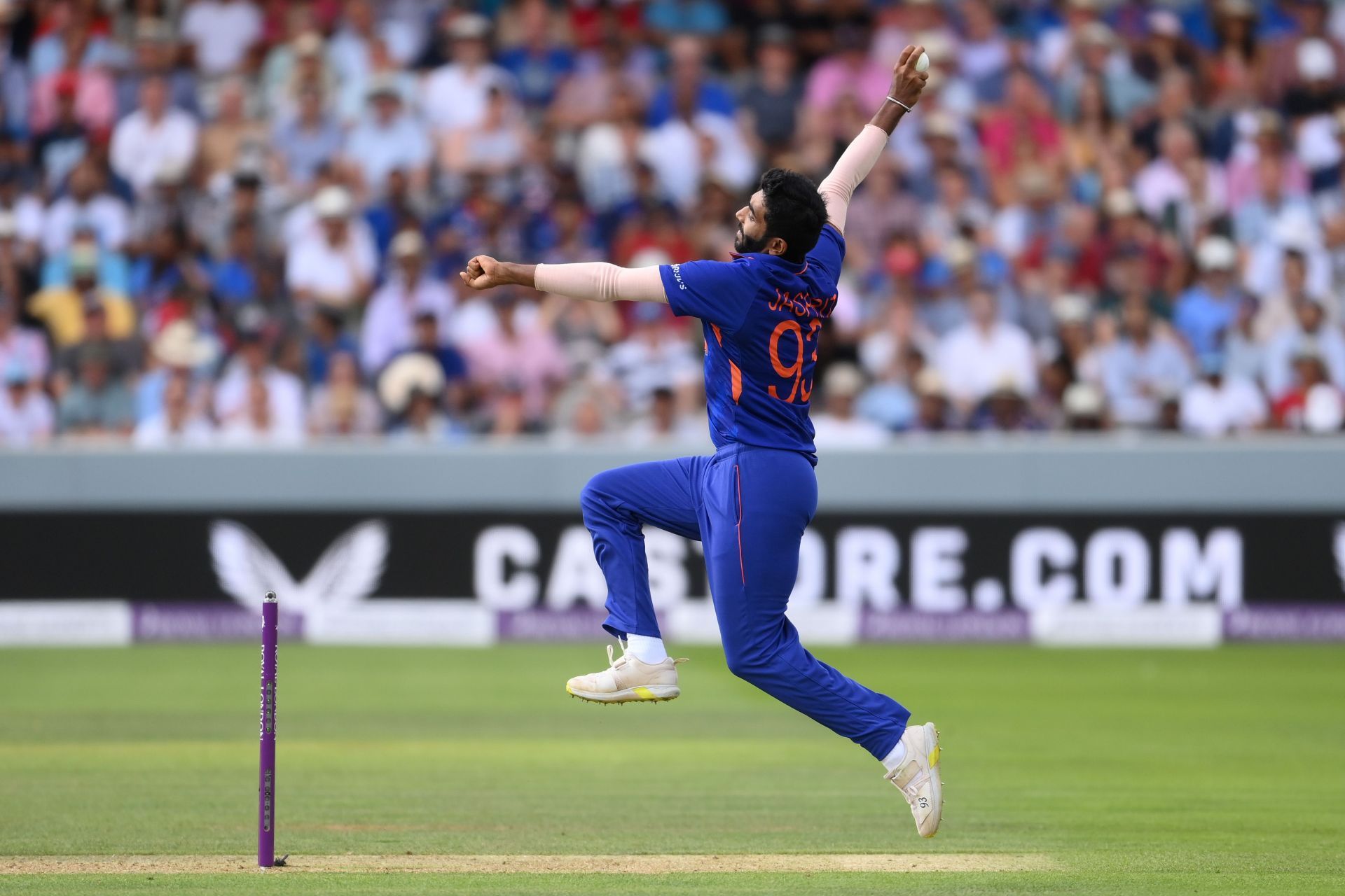Jasprit Bumrah in action. (Pic: Getty)