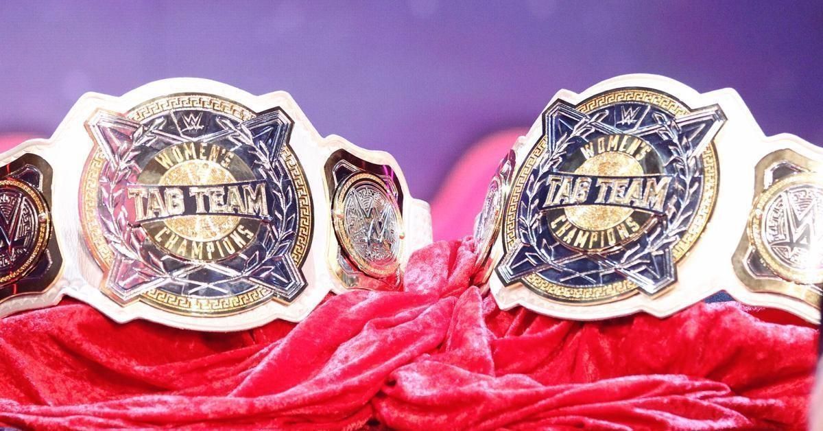 The women's tag team titles currently vacant until the end of a tournament