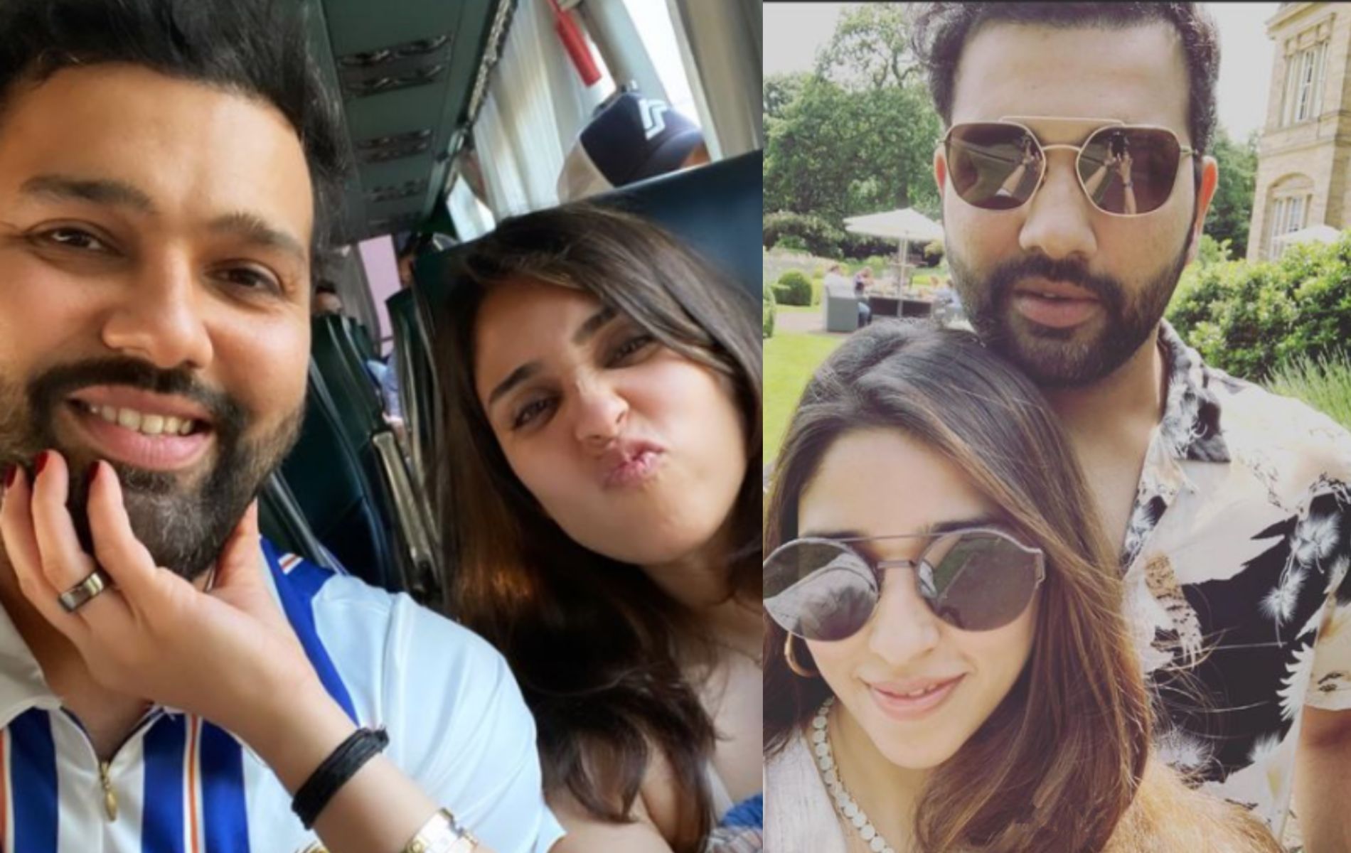 Rohit Sharma and Ritika Sajdeh in their cool social media avatars.