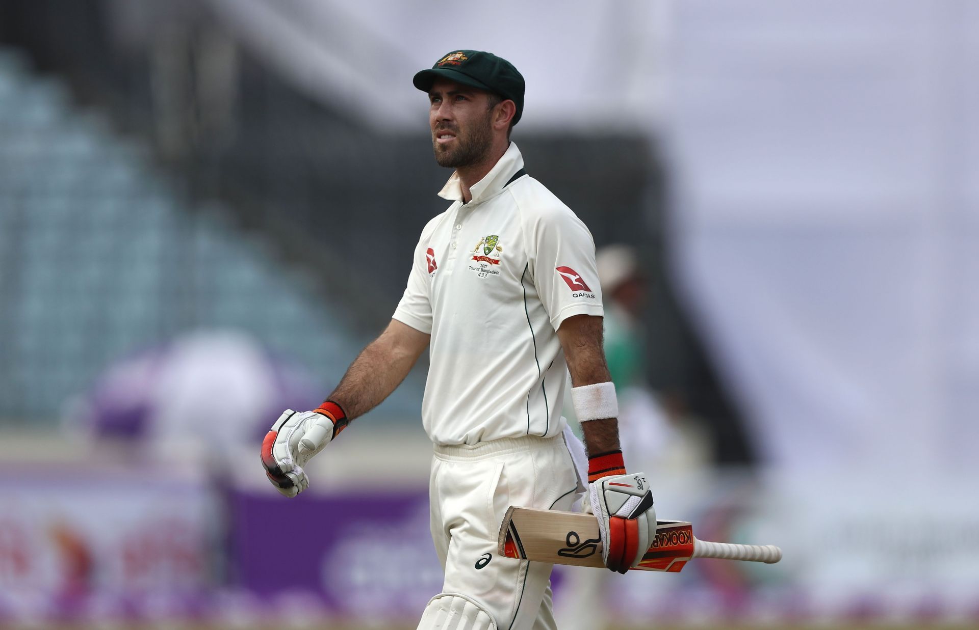 Glenn Maxwell during Bangladesh vs Australia, 1st Test, Day 2, in 2017.