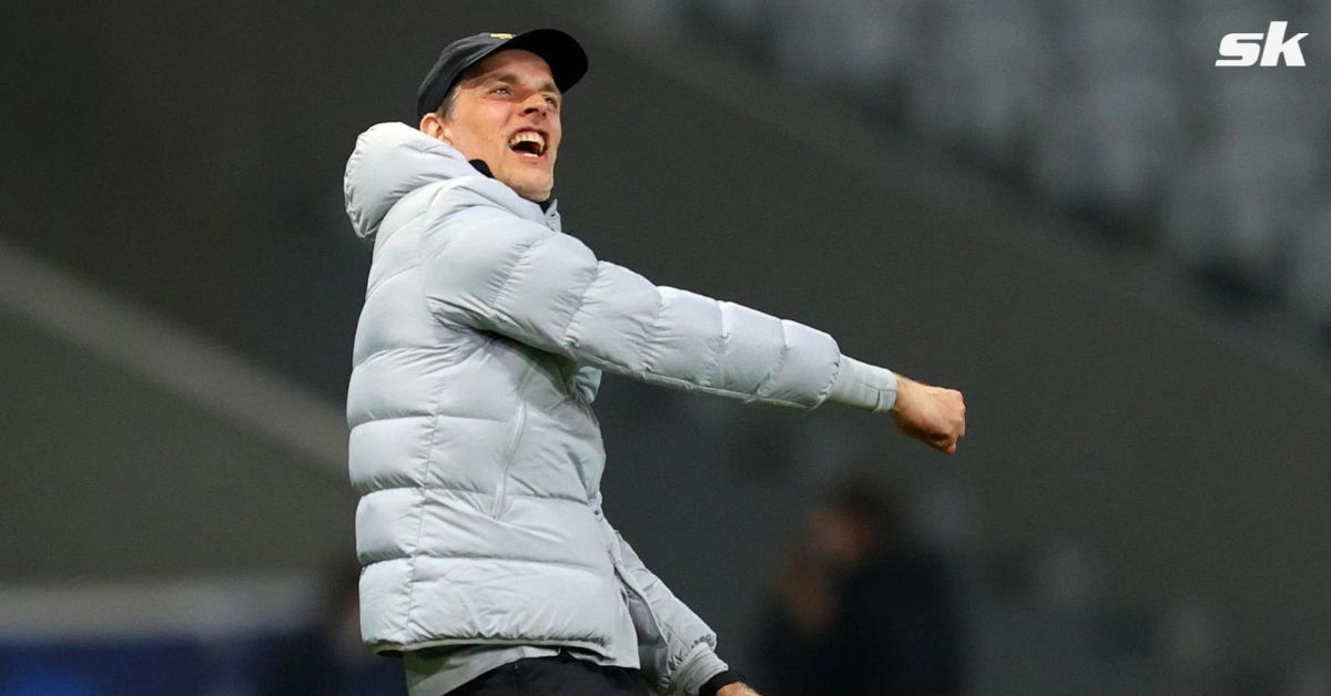 Blues manager Thomas Tuchel reacts during a match.