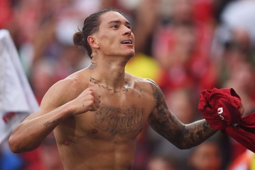 Darwin Nunez scores his first goal for Liverpool in the FA Community Shield