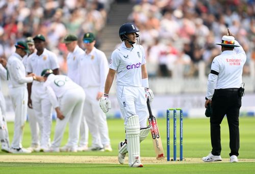 England's best batter Joe Root registered two single-figure scores in the first Test against South Africa. (Credit: Getty)