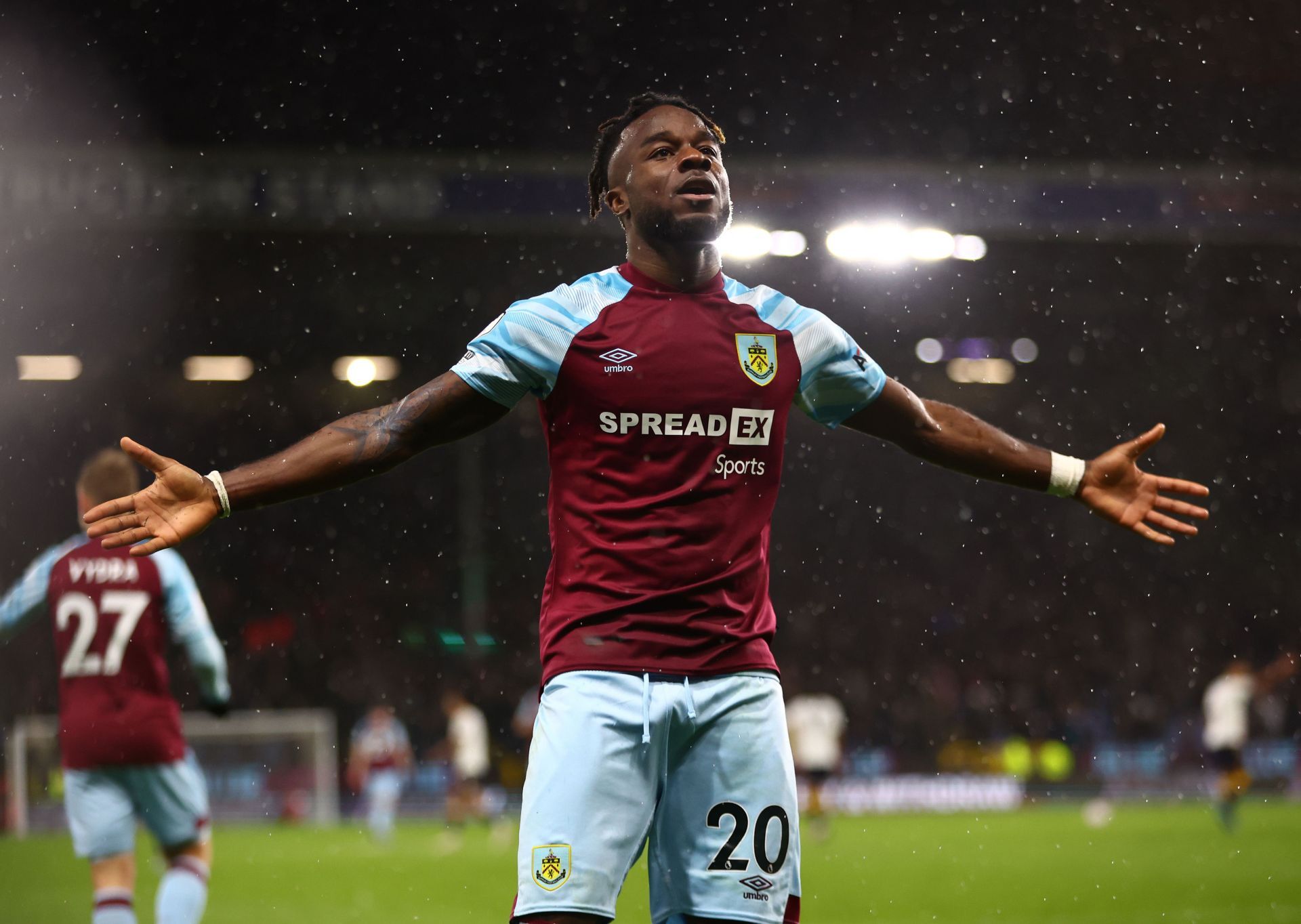 Maxwel Cornet in action for Burnley