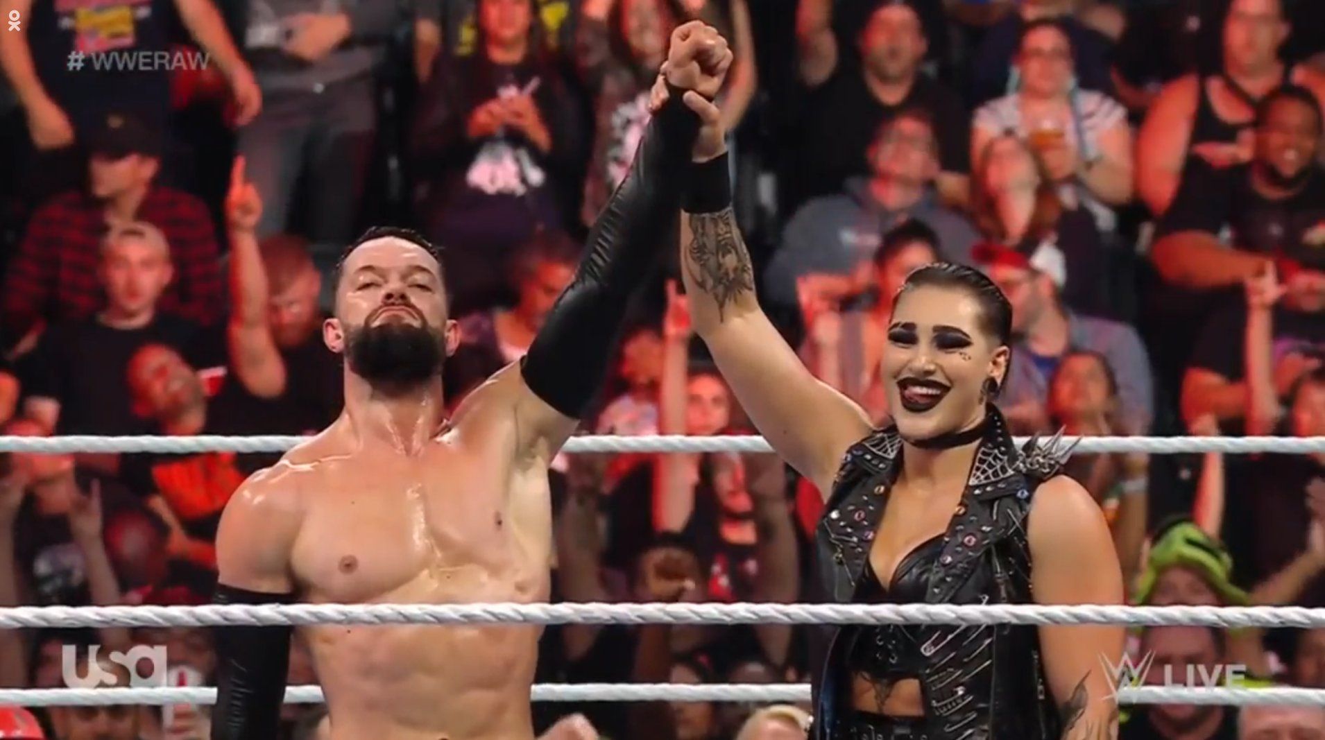 The Judgment Day&#039;s Finn Balor and Rhea Ripley