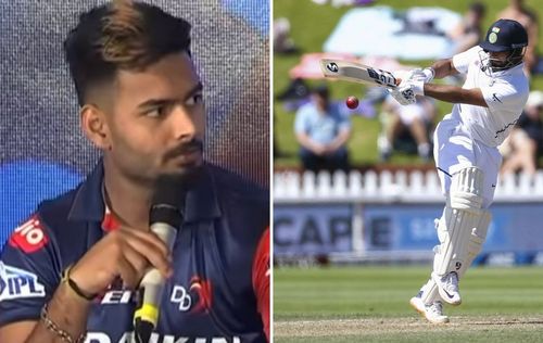 India's Rishabh Pant in action (R).