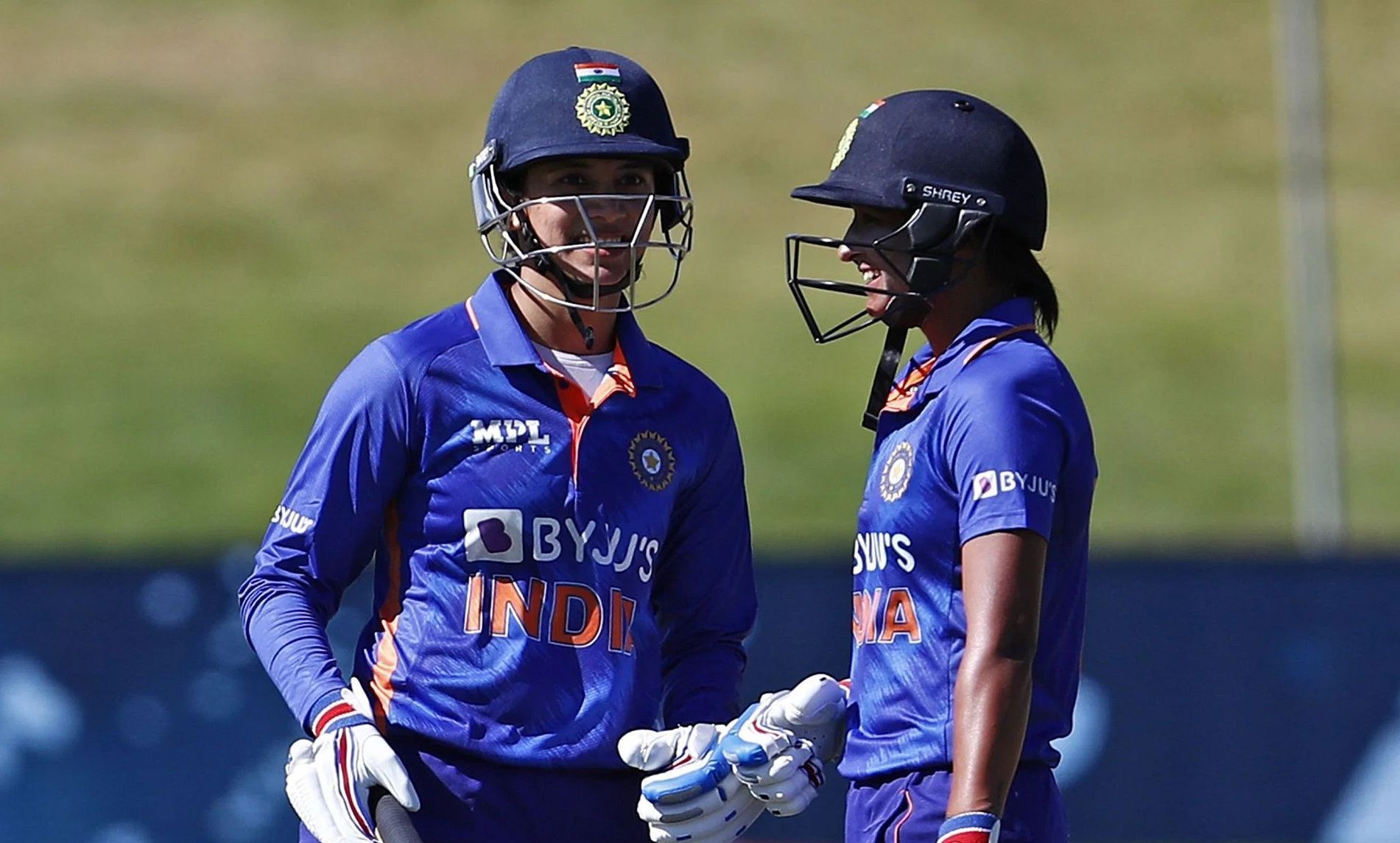 Smriti Mandhana (left) and Harmanpreet Kaur. Pic: Getty Images