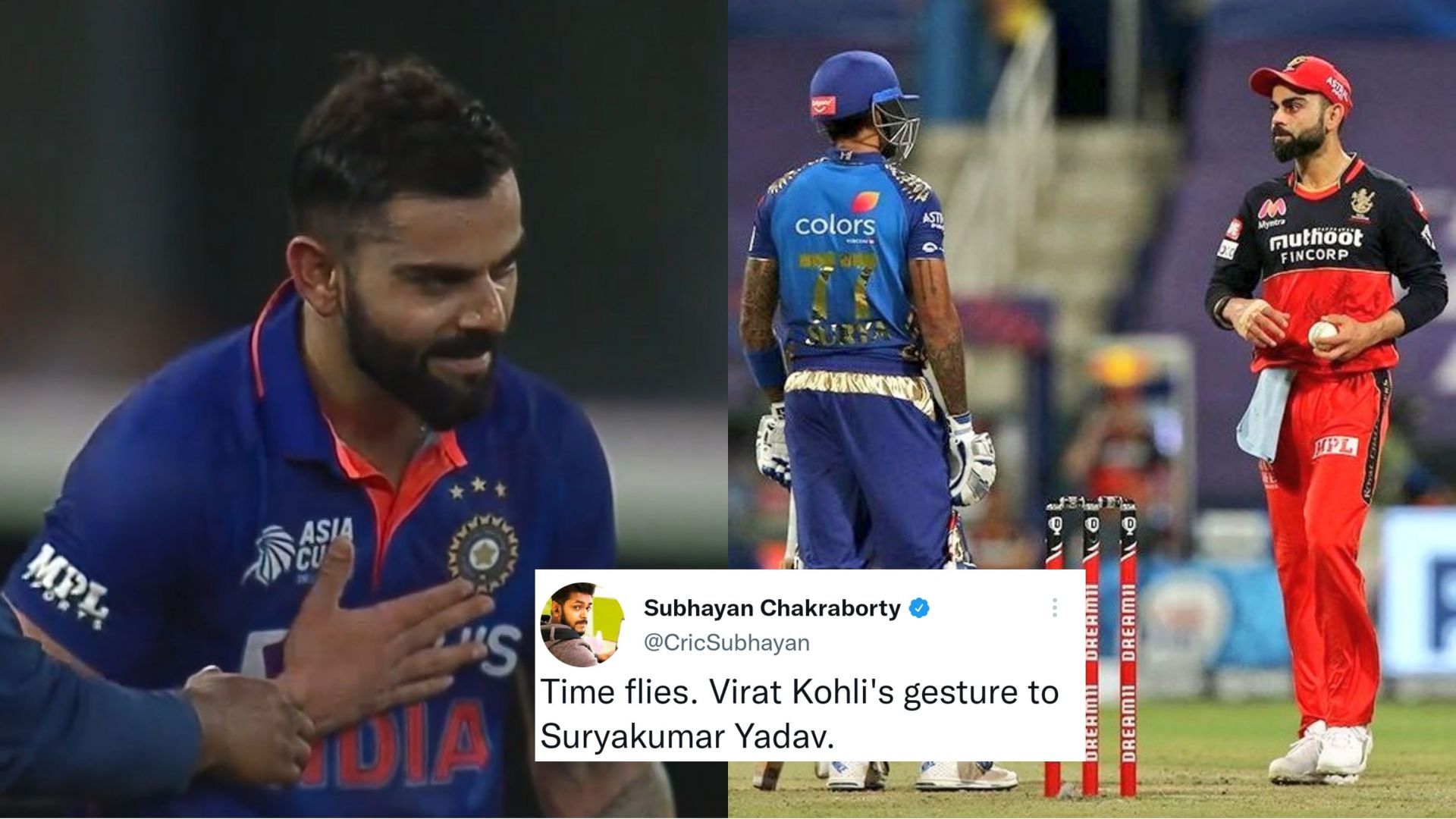 Virat Kohli and Suryakumar Yadav had a 98-run partnership for the third wicket against Hong Kong (Image: Twitter)