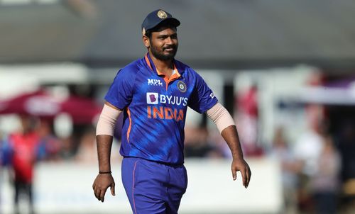 Team India’s keeper-batter Sanju Samson. Pic: Getty Images