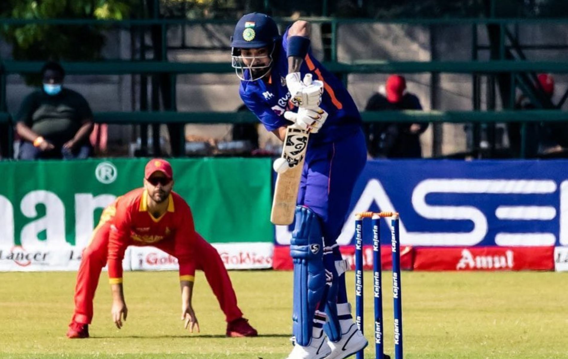 KL Rahul in action against Zimbabwe. (Pic: Instagram)