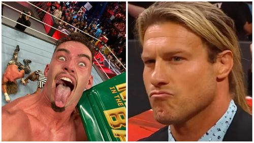 WWE's Theory takes a selfie (L); Dolph Ziggler (R)