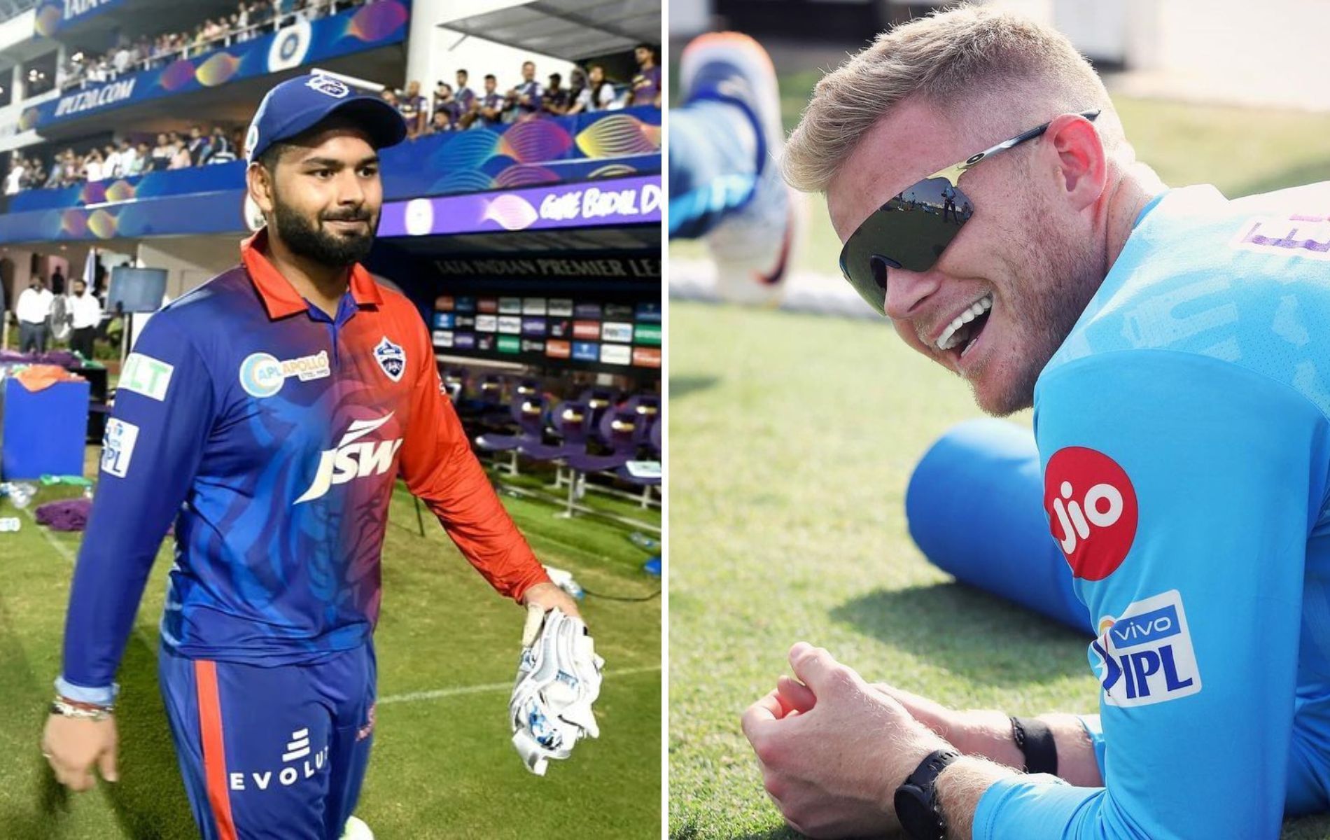 Rishabh Pant (L) and Sam Billings (R)