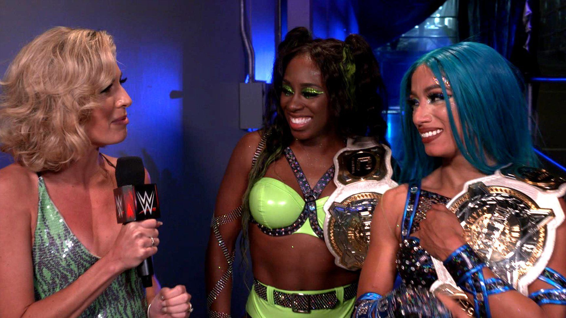 Naomi, Sasha Banks, and Megan Morant