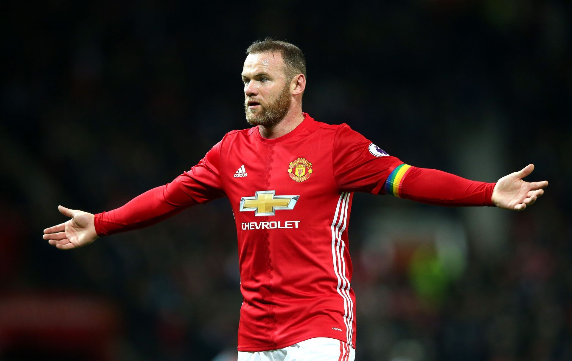 Wayne Rooney in action for Manchester United against West Ham United