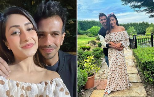 Yuzvendra Chahal with his wife Dhanashree Verma. (Pics: Instagram)