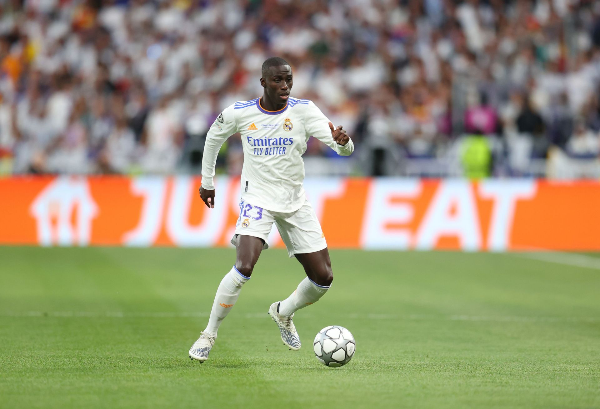 Mendy in action during the UEFA Champions League Final 2021/22