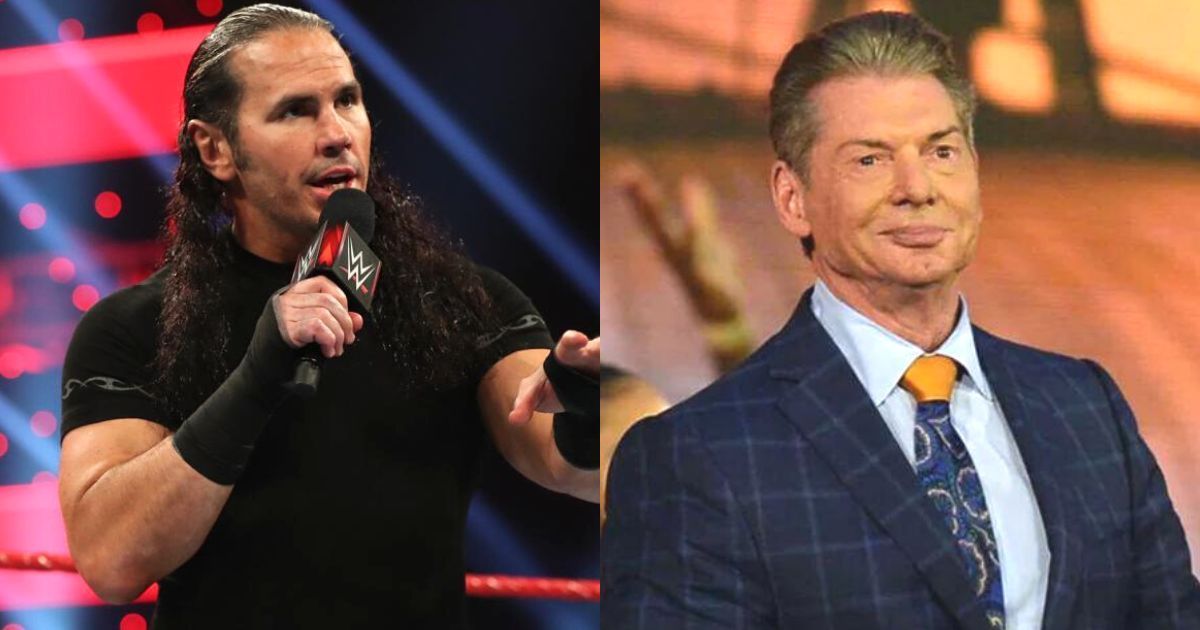 Former tag team champion Matt Hardy and Vince McMahon.