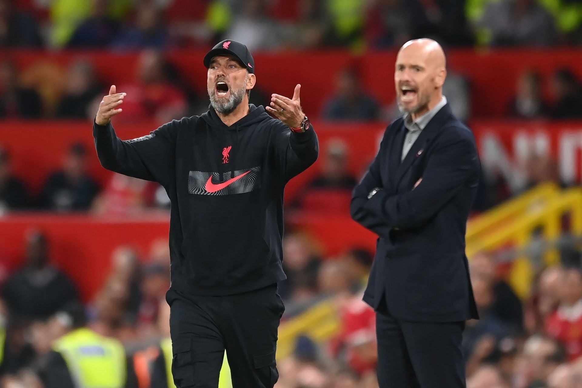 Jurgen Klopp (left) and Erik ten Hag (right)