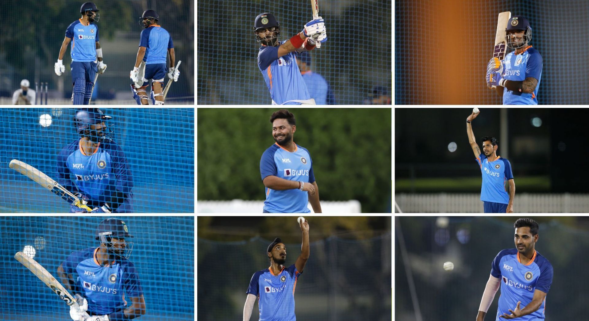 Men in Blue in training session ahead of Ind vs Pak