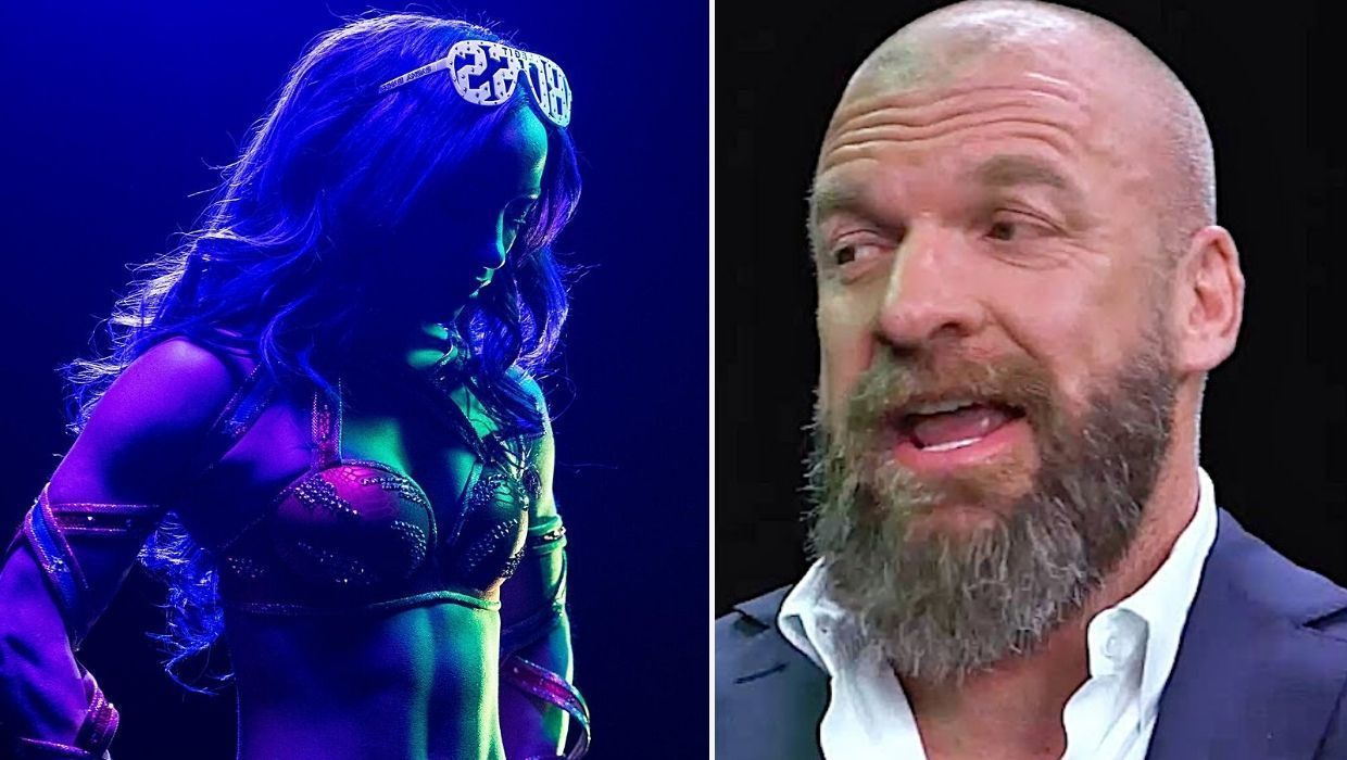 Sasha Banks/WWE creative head Triple H