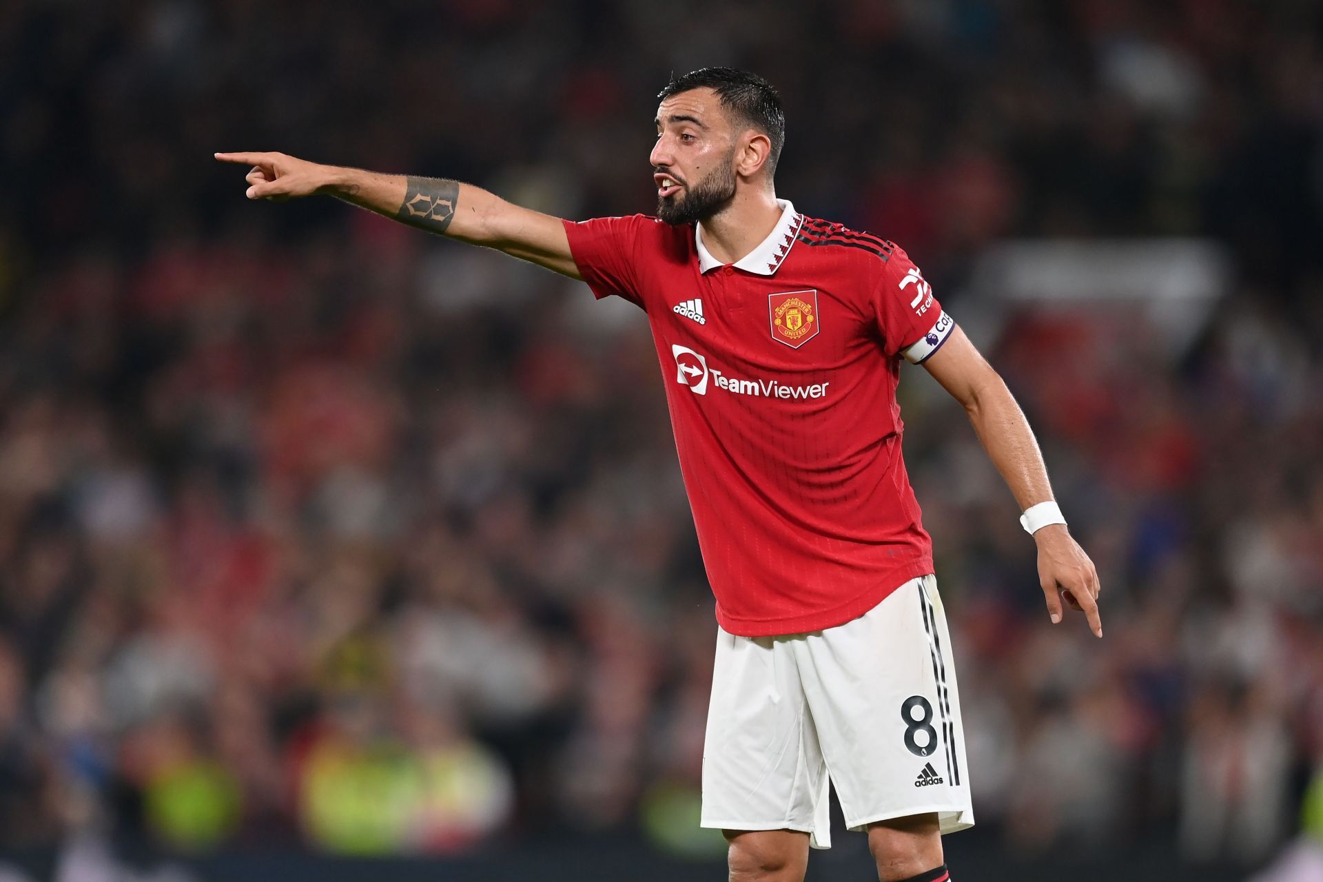 Bruno Fernandes in action for Manchester United