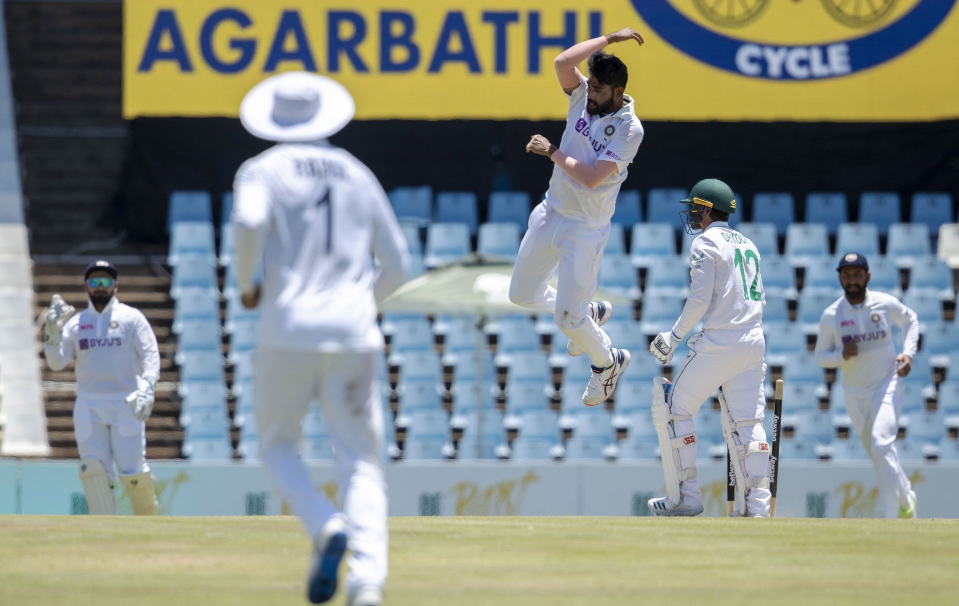 Mohammed Siraj doing the &#039;Siu&#039; celebration