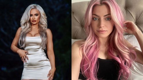 Scarlett Bordeaux (left) and Alexa Bliss (right)