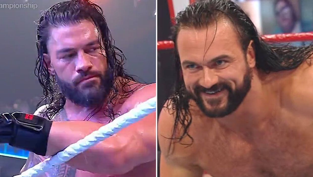 Roman Reigns will put his title on the line against Drew McIntyre