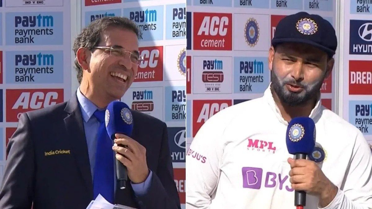 Rishabh Pant came up with a quick-witted response regarding his chatter behind the stumps