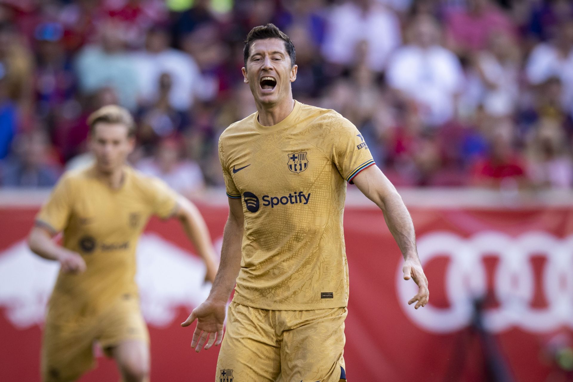 Robert Lewandowski in action against New York Red Bulls