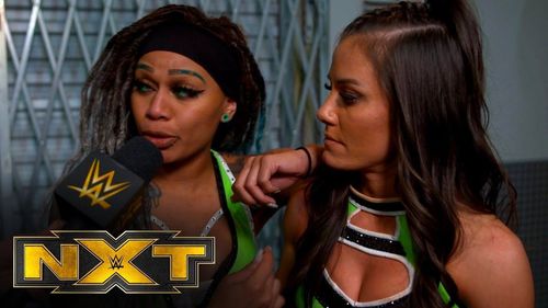 NXT Women's Tag Team Champions Katana Chase and Kayden Carter