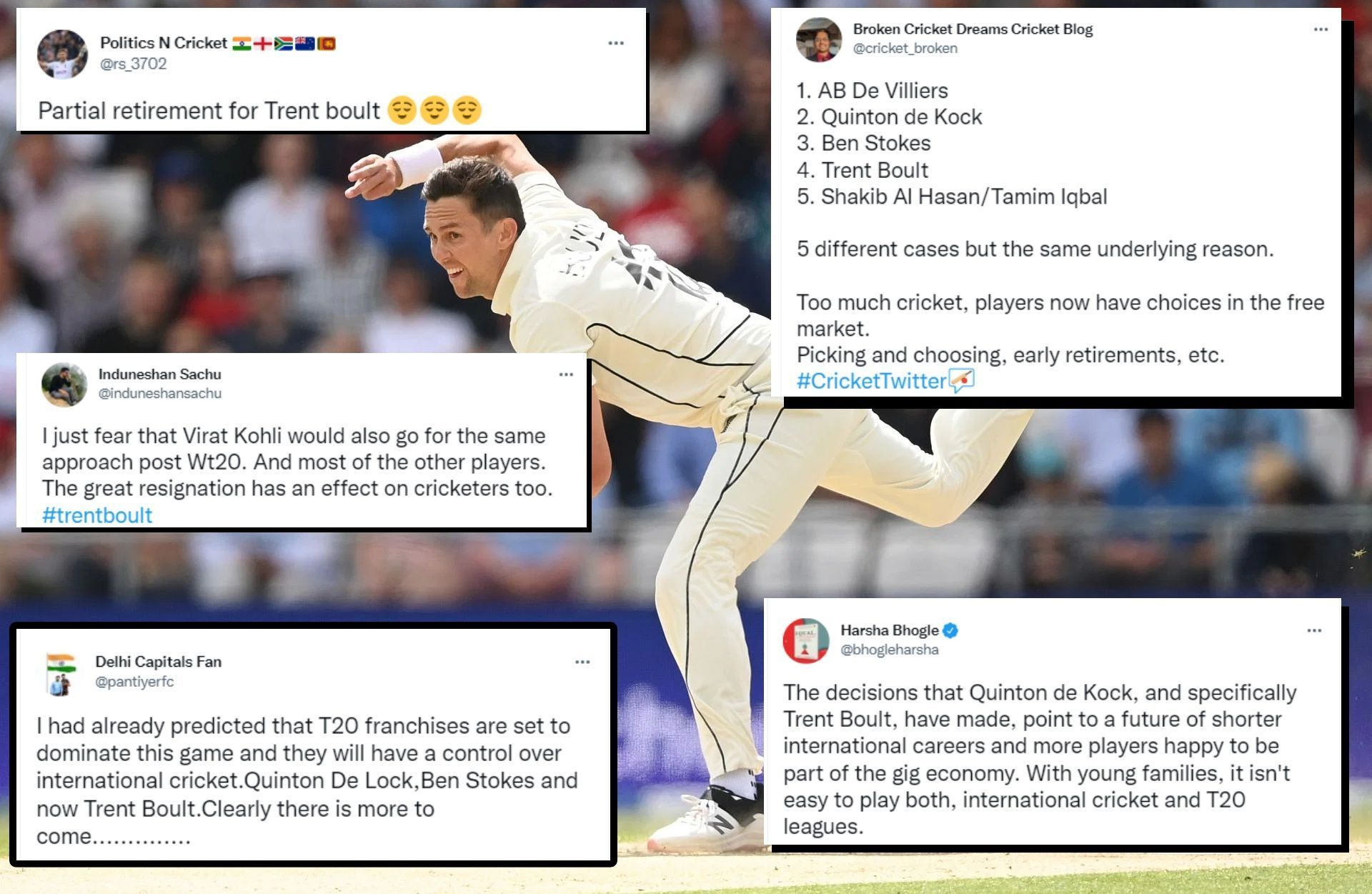 Trent Boult has given up his central contract to spend more time with family.