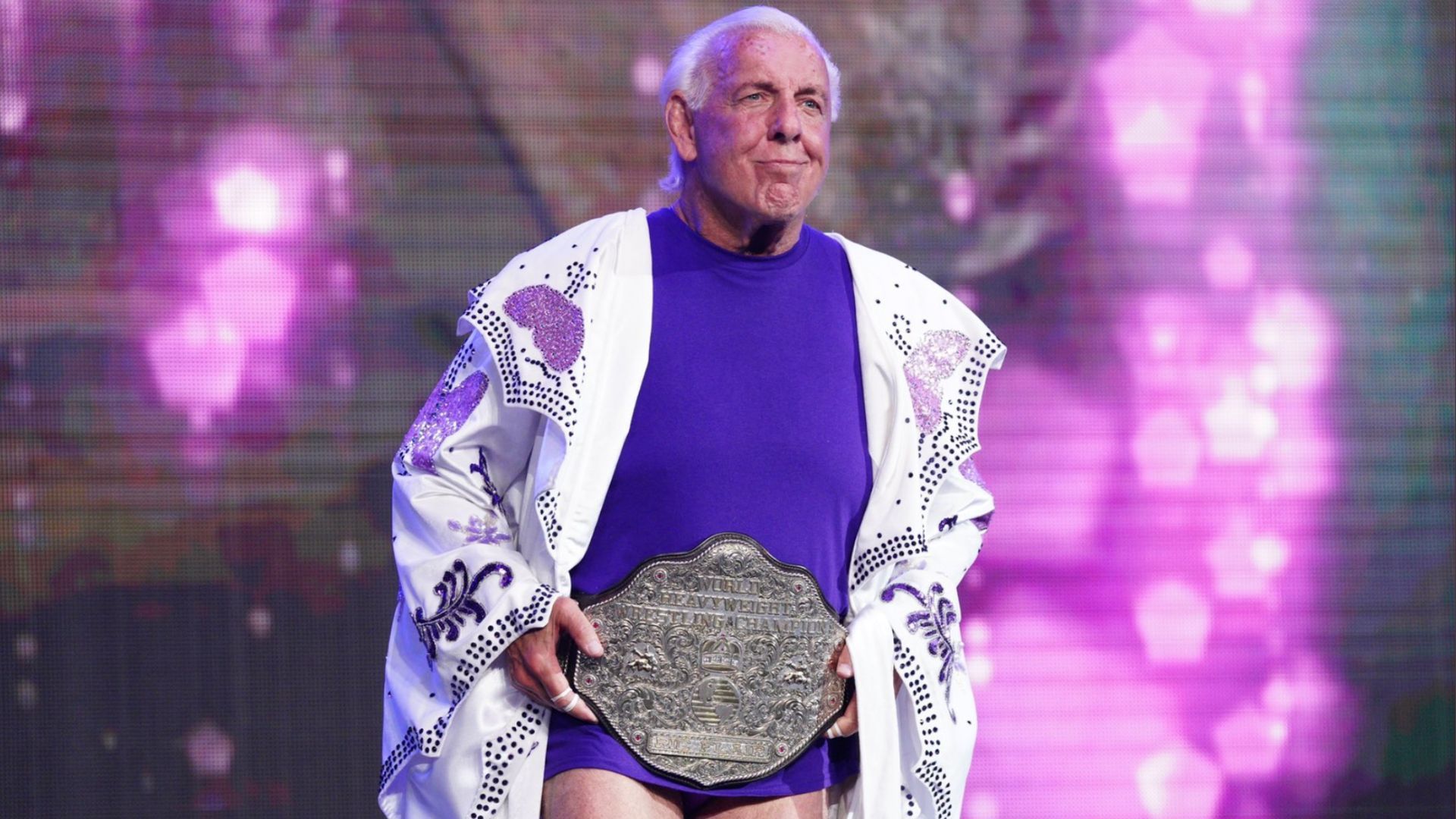 Ric Flair teamed up with his son-in-law Andrade for his last match