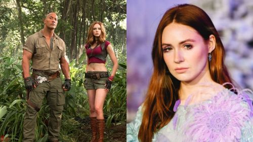 Karen Gillan has also worked alongside WWE icon The Rock