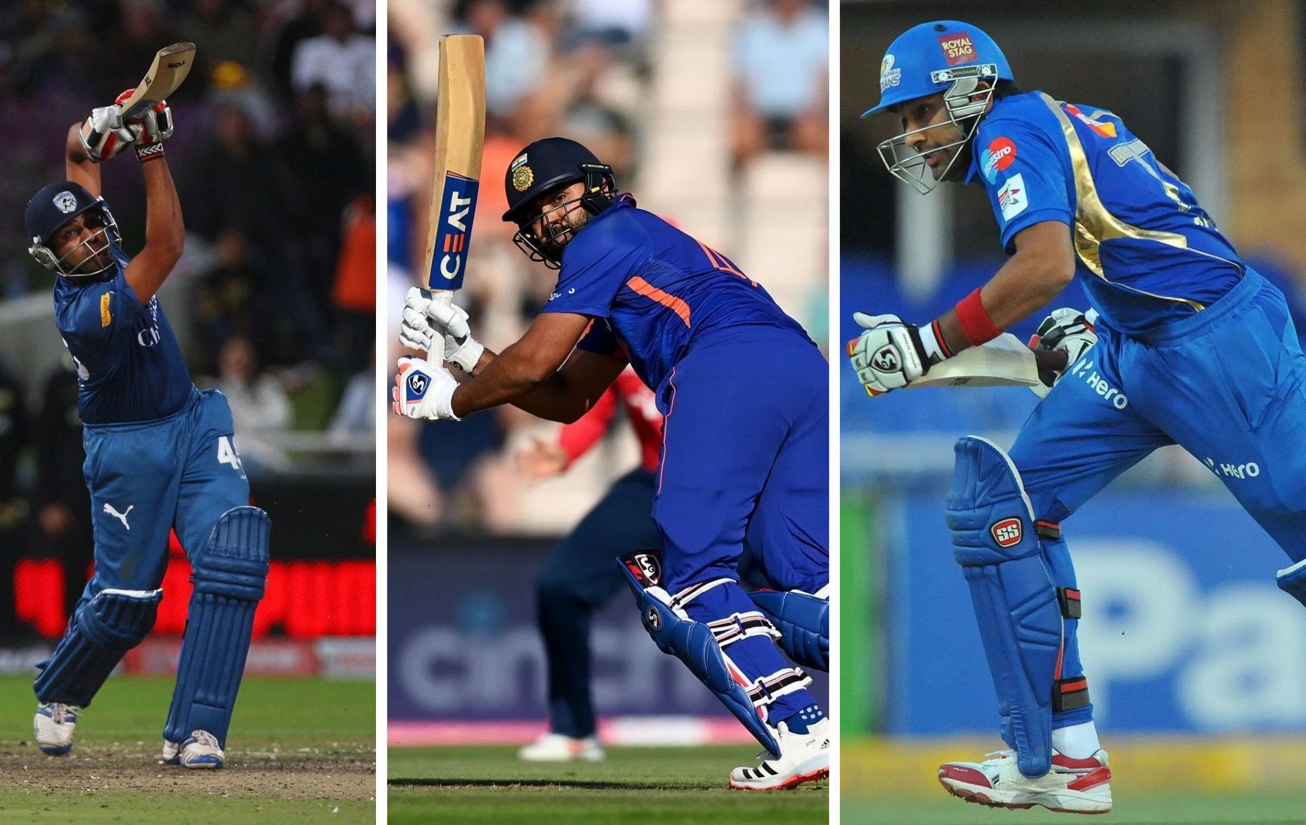 Apart from Team India, Rohit Sharma has also represented Deccan Chargers and Mumbai Indians. Pics: Getty Images