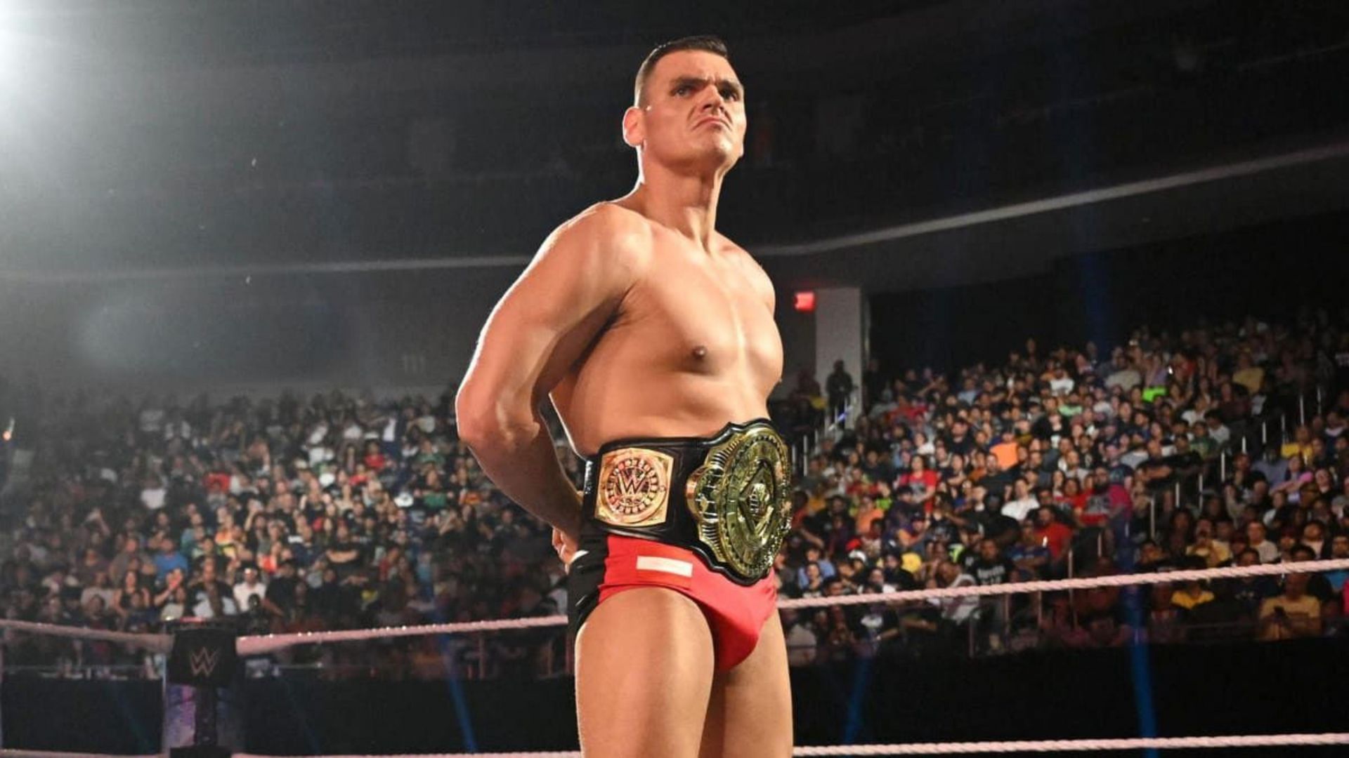 A person broke into Gunther's rental car and stole his NXT UK Championship belt in 2019