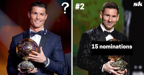 Cristiano Ronaldo (left) and Lionel Messi)