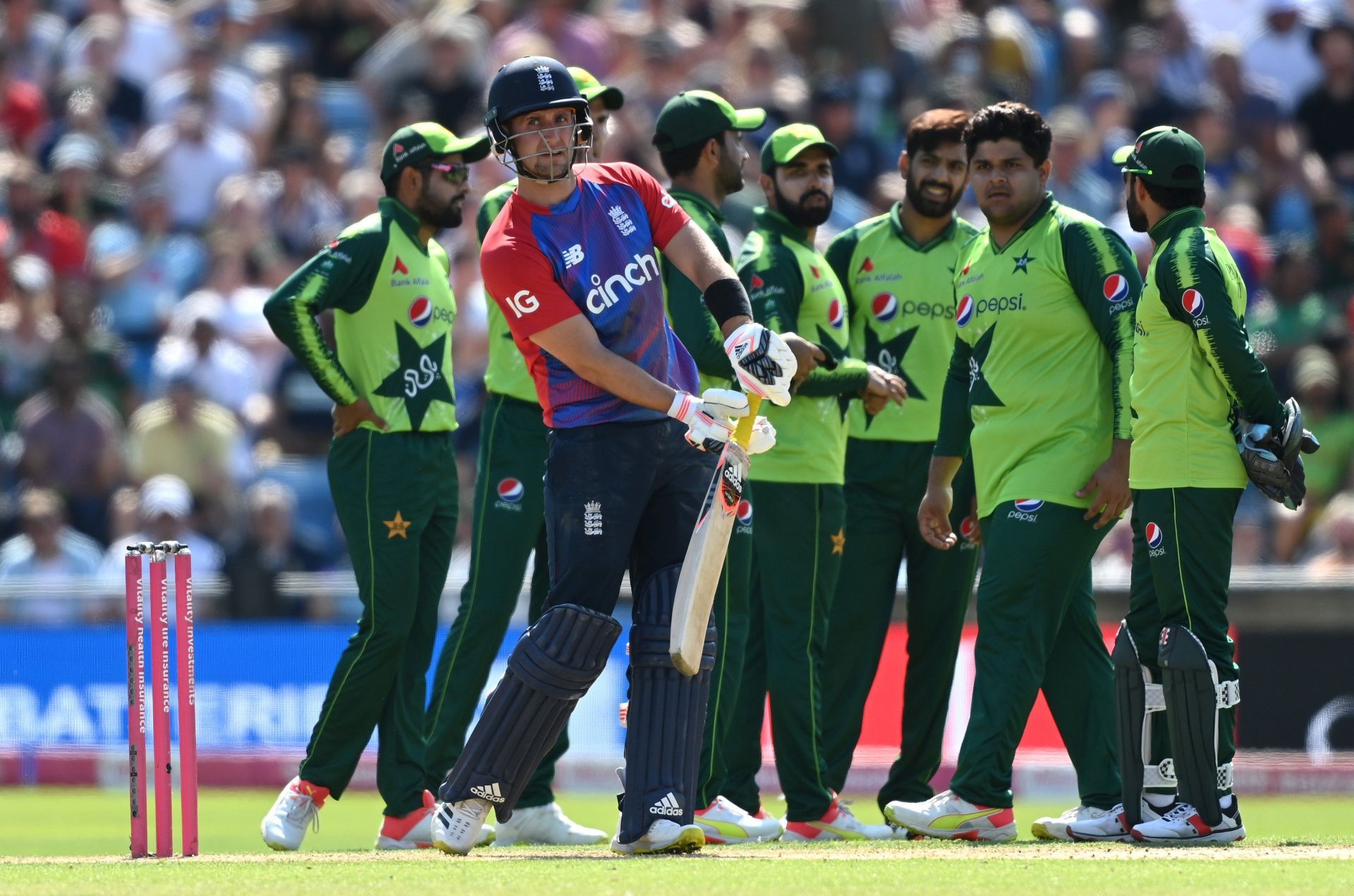 England and Pakistan will face one another in seven T20Is. (Credits: Getty)