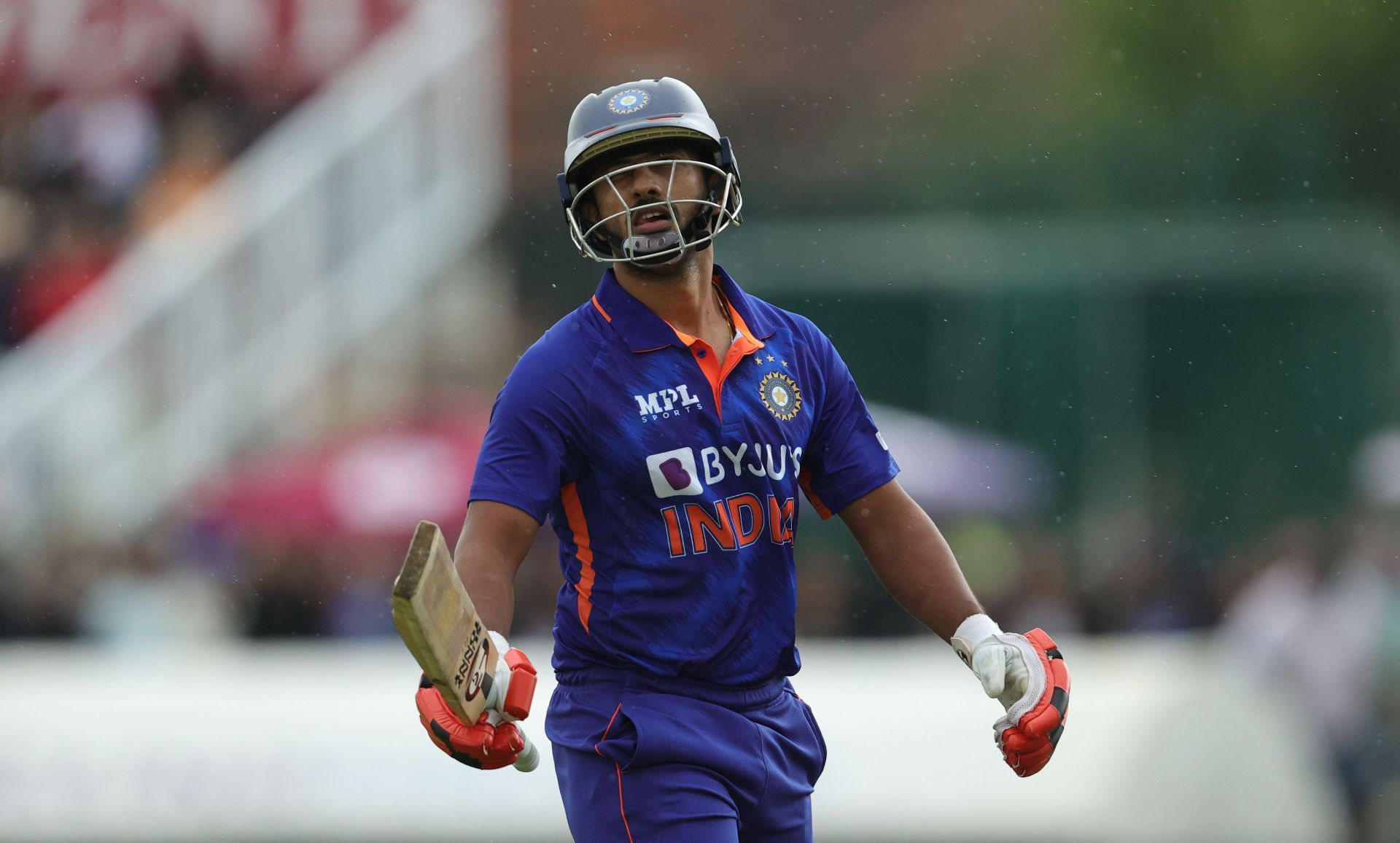 Rahul Tripathi played a practice game against Northamptonshire during India's tour of England