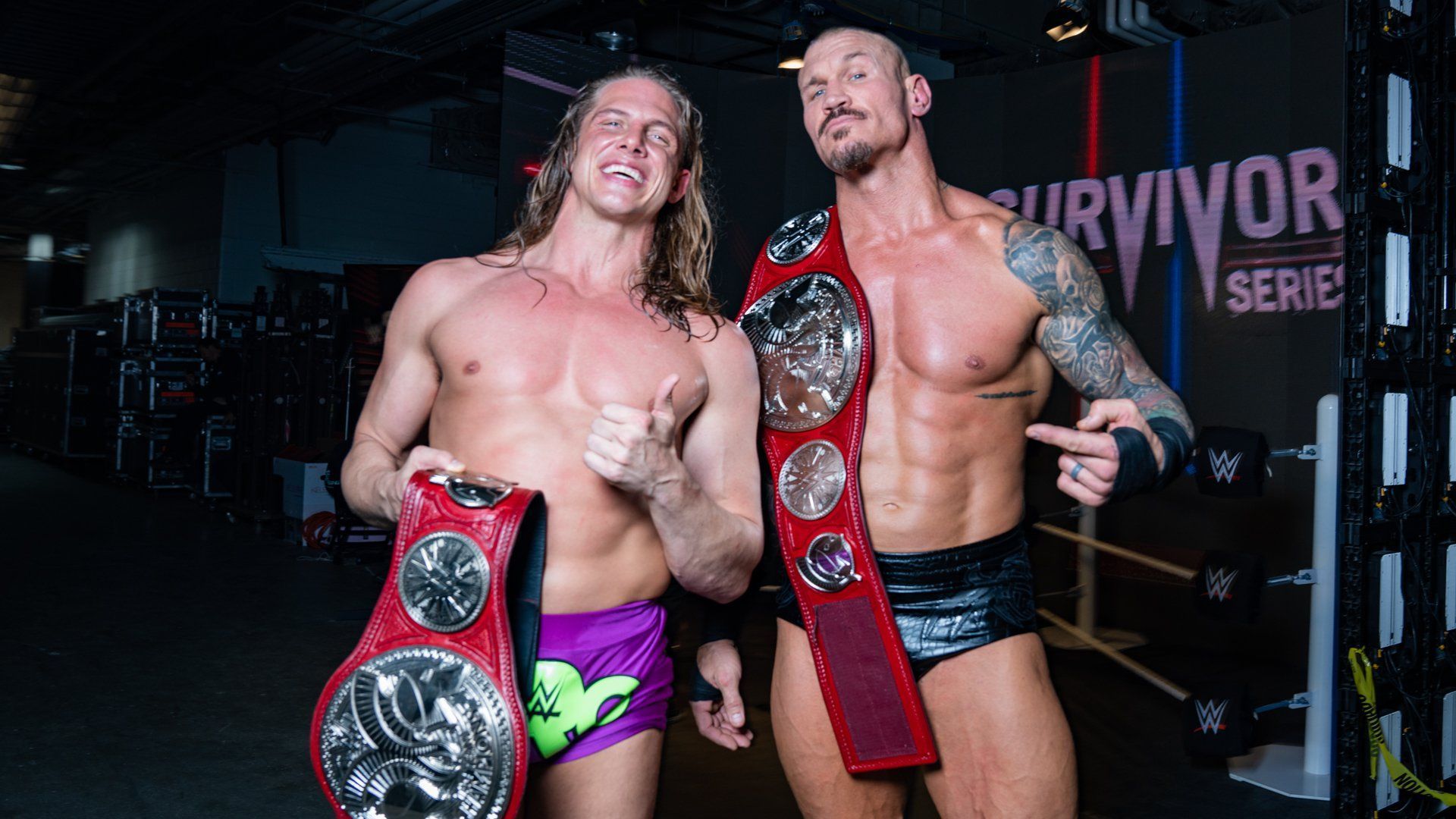 Riddle and Randy Orton