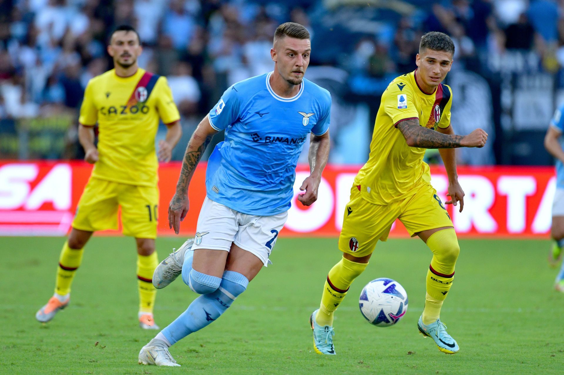 Sergej Milinkovic-Savic has admirers at Old Trafford.