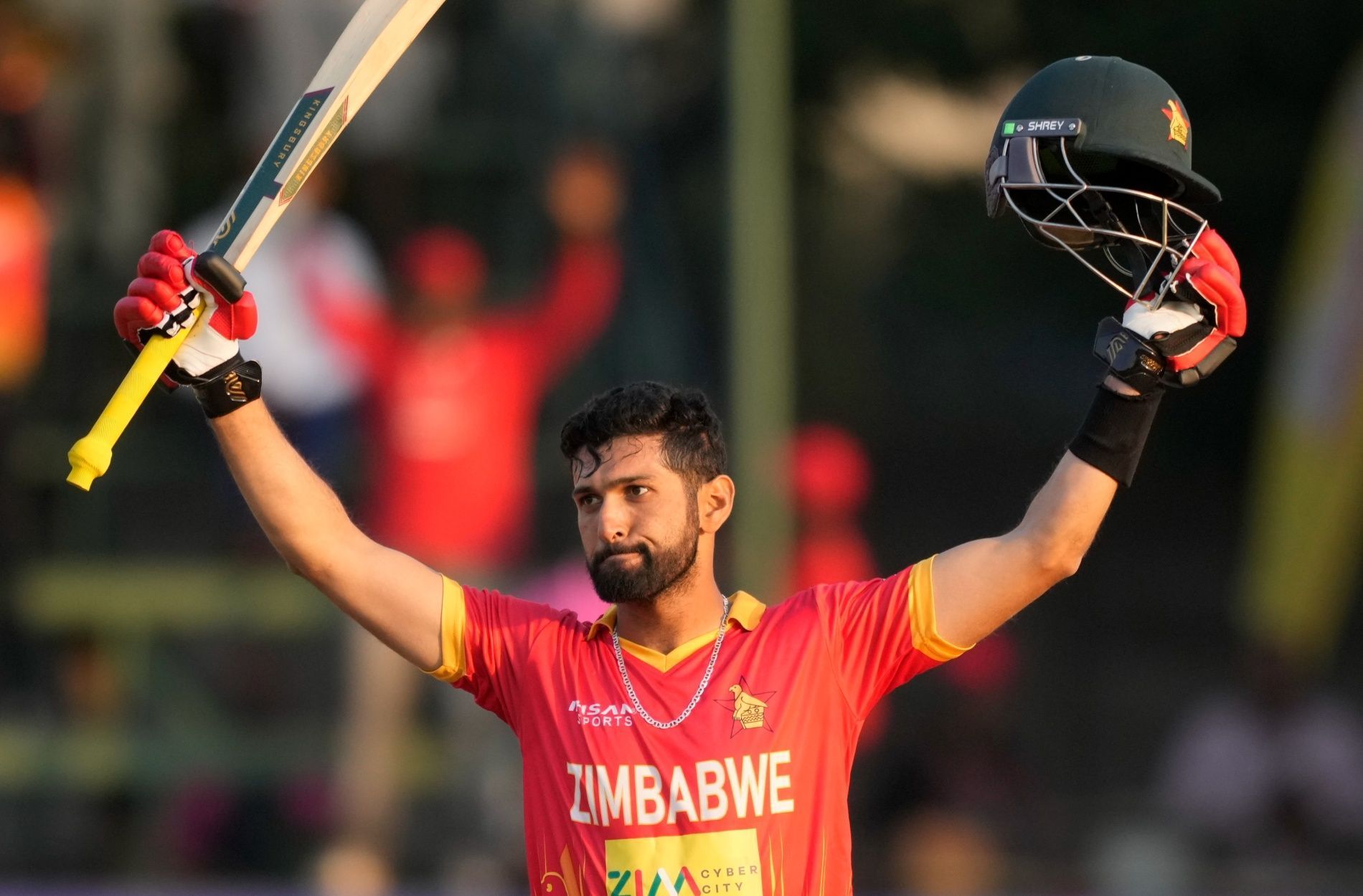 Sikandar Raza's knock helped Zimbabwe mount a fighting challenge in the final ODI [P/C: Twitter]