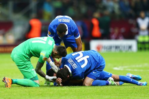 FC Dnipro Dnipropetrovsk in UEFA Europa League action