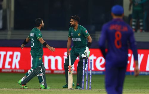 Muhammad Rizwan (left) and Babar Azam. Pic: Getty Images